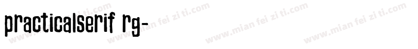 practicalserif rg字体转换